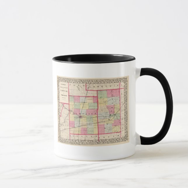 Mug Comtés de Champaign, Vermillion (Droite)