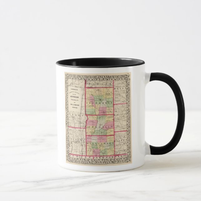 Mug Comtés de Jefferson, Franklin et Williamson (Droite)