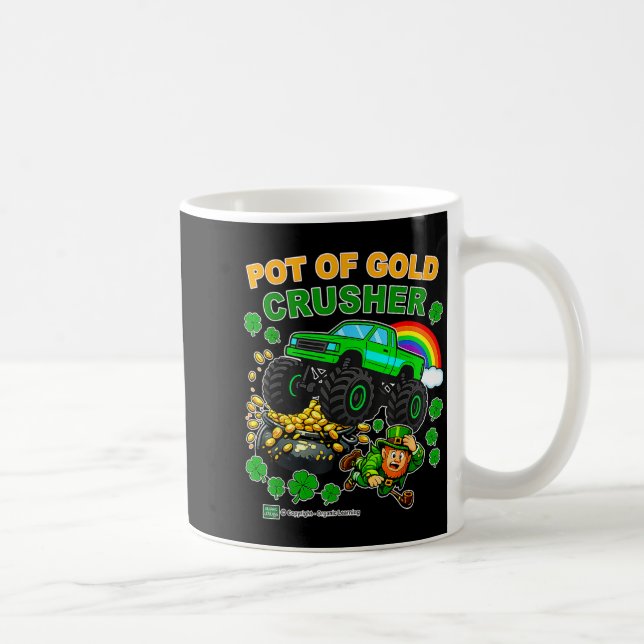 Mug Concasseur de pot d'or camion monstre St. Patrick' (Droite)