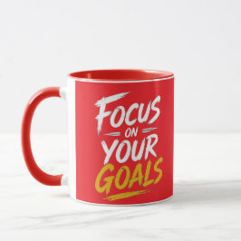 Mug Concentrez-vous sur votre objectifs Typographie mo