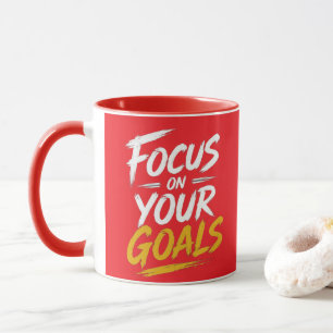 Mug Concentrez-vous sur votre objectifs Typographie mo