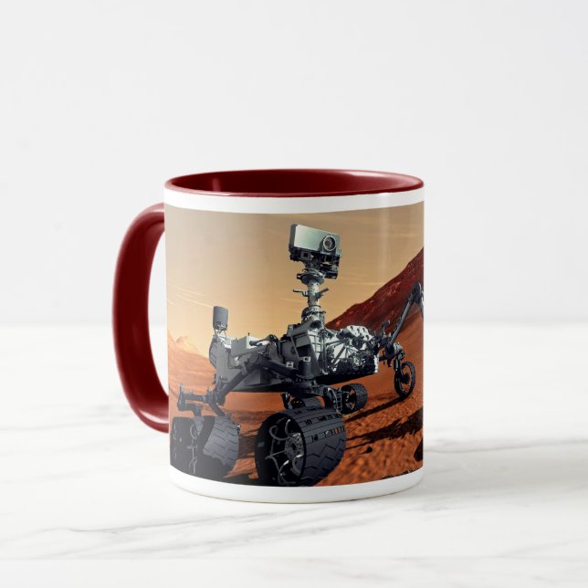 Mug Concept artiste de la NASA Mars Curiosity Rover (Devant gauche)