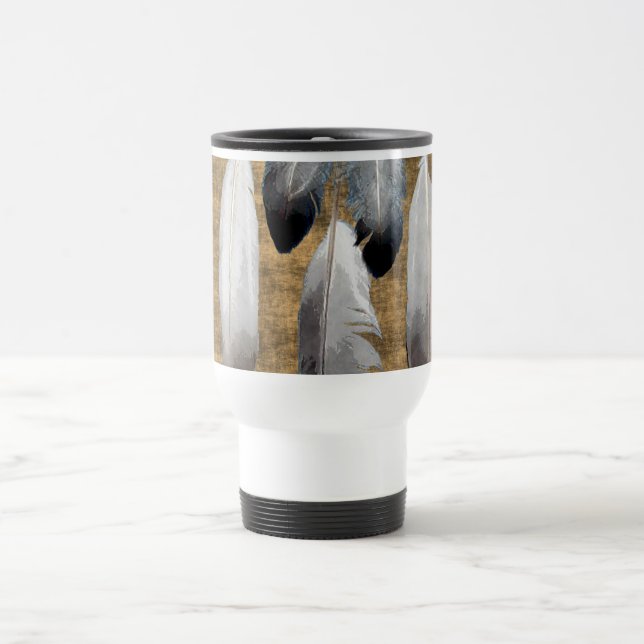 Mug concepteur de plumes de paix amérindiennes (Centre)