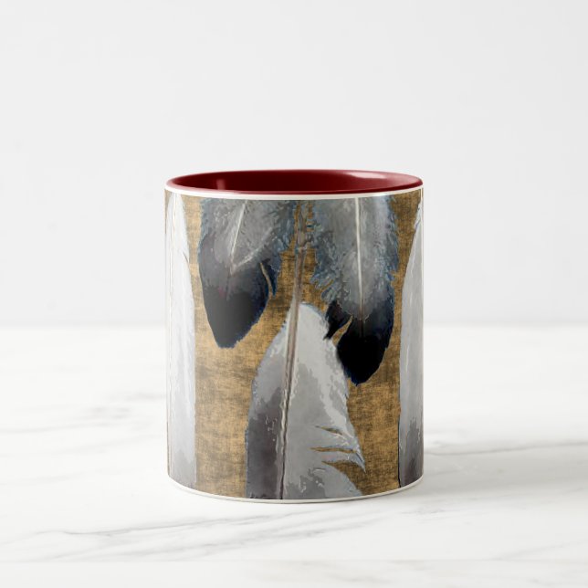 Mug concepteur de plumes de paix amérindiennes (Centre)