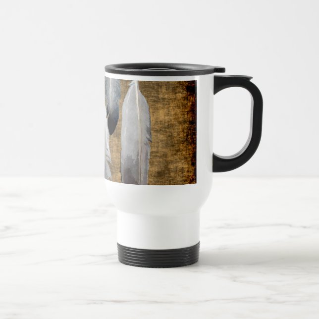 Mug concepteur de plumes de paix amérindiennes (Droite)