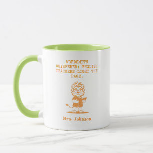 Mug Concepteur de professeur d'anglais Wordsmith Whisp