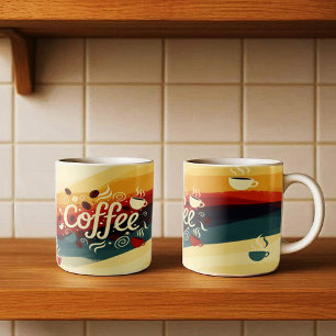 Mug Conception Abstraite de pâte à café Earthy