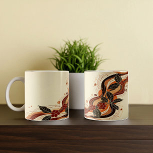 Mug Conception Abstraite de pâte à café Earthy