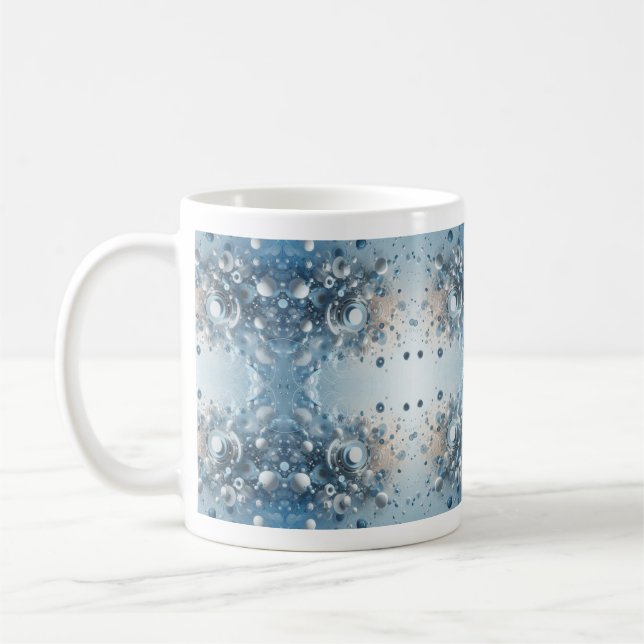 Mug Conception abstraite du ton bleu (Gauche)