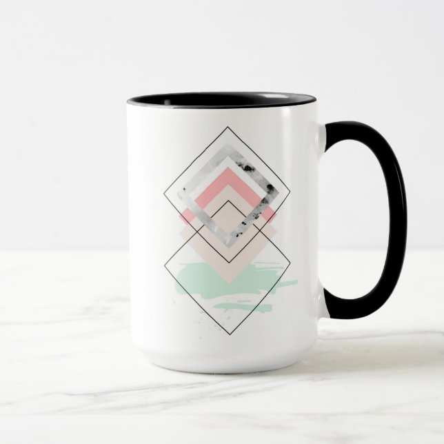 Mug Conception abstraite géométrique (Droite)
