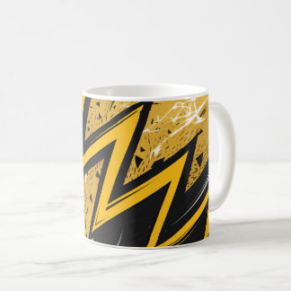 Mug Conception Abstraite Zigzag Gras