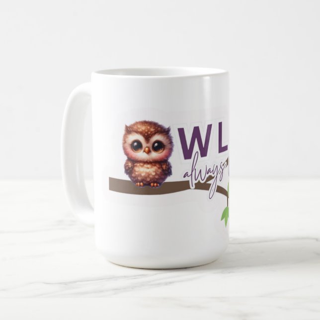 Mug Conception adorable des chouettes (Devant gauche)