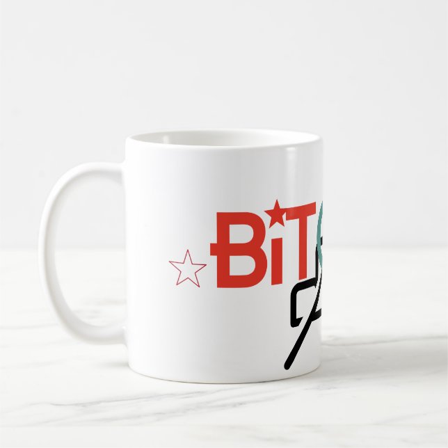 Mug "Conception Bitcoin Marché Haussier Rouge Vert Gra (Gauche)