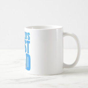 Mug conception bleue des textes de la meilleure fête