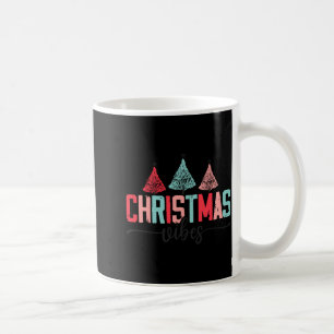 Mug Conception d'arbre de fête Vibe de Noël T Shir pou
