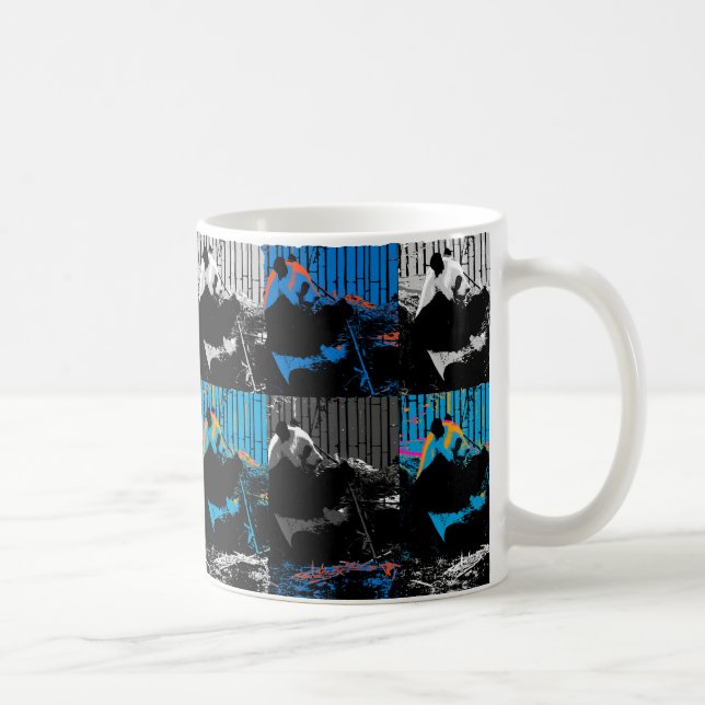 Mug Conception d'art moderne multi-panneaux d'ours Pan (Droite)