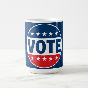 Mug Conception de badge de campagne VOTE Bold