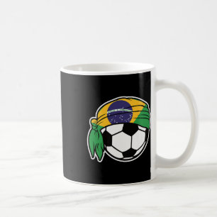 Mug Conception de ballon de football avec drapeau du B