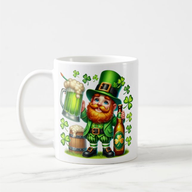 Mug Conception de bière de lutin de la Saint-Patrick-6 (Gauche)