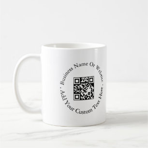 Mug Conception de branding de site Web avec code QR po