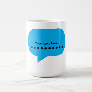 Mug Conception de bulles de dialogue personnalisées –