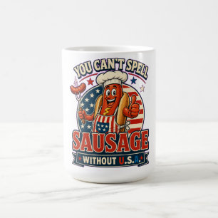 Mug Conception de cadeau drôle de cuisinier hot-dog US