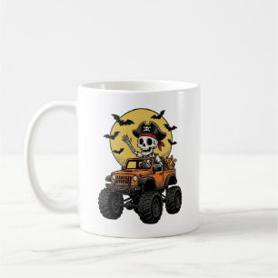 Mug Conception de camion monstre squelette pirate Hall