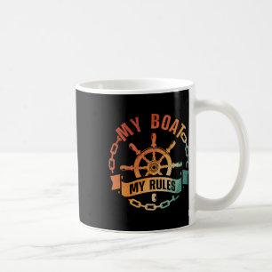 Mug Conception de capitaine de bateau cool pour hommes
