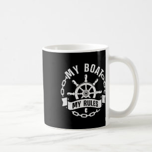 Mug Conception de capitaine de bateau cool pour hommes