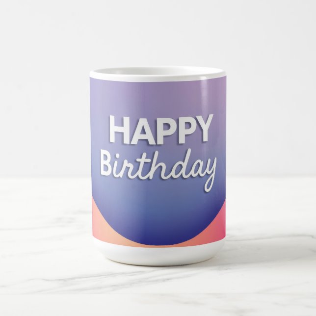 Mug Conception de célébration d'anniversaire (Centre)