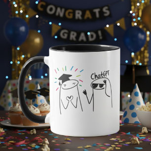 Mug Conception de célébration de doodle d'étudiant dip