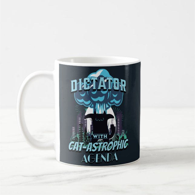 Mug Conception de chat drôle catastrophique (Gauche)