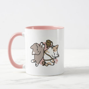 Mug Conception de chats mignons et joueurs – Art de pa