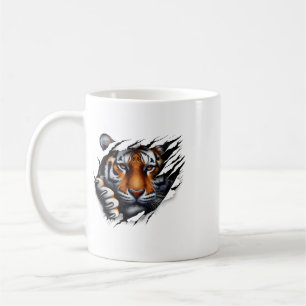 Mug Conception de chemise au visage de tigre d'esprit