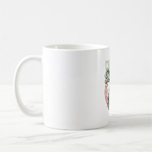 Mug Conception de chemise de coq de papa de poulet vin