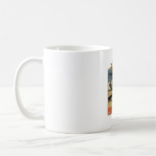 Mug Conception de chemise de pêche vintage O-Fish-Ally