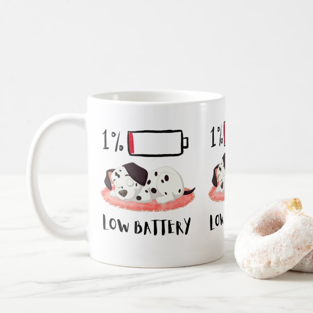 Mug Conception de chien endormi (Avec donut)