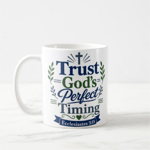 Mug Conception de citation des Écritures sur la confia