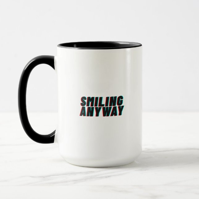 Mug Conception de citation rétro avec effet de glitch  (Gauche)