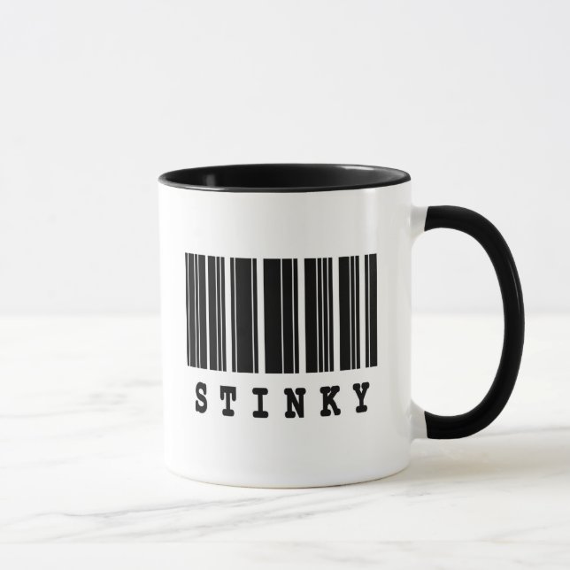 Mug conception de code-barres puant (Droite)