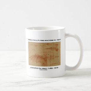 Mug Conception de da Vinci pour une machine de vol