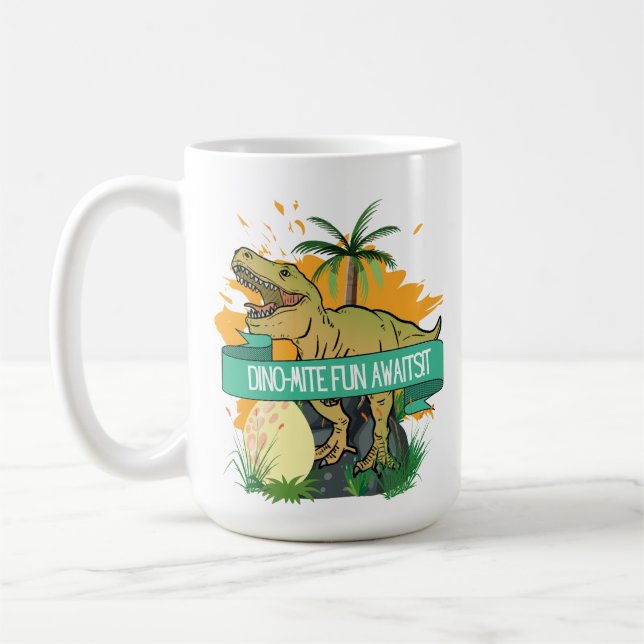 MUG CONCEPTION DE DINOSAUR (Gauche)