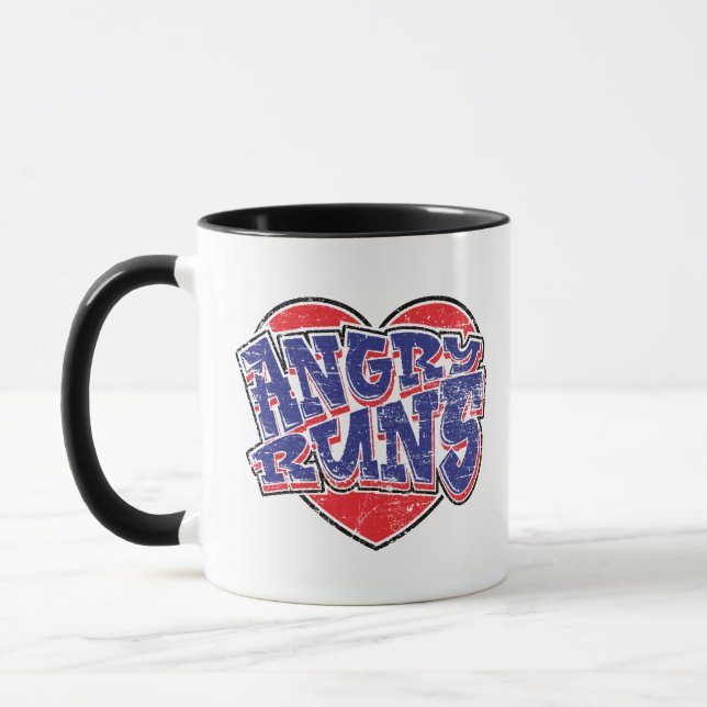 Mug Conception de fans de courses en colère v2  (Gauche)