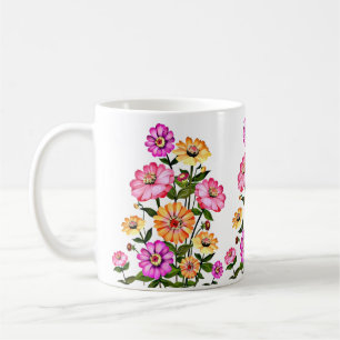 Mug Conception de fleurs à l'aquarelle-34063