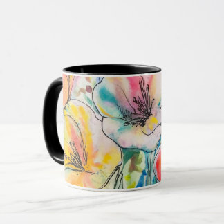 Mug Conception de fleurs pastel