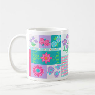 Mug Conception de fleurs vibrantes en fleurs