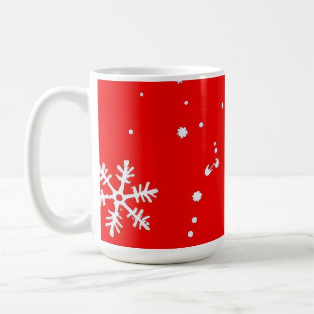 Mug conception de flocon de neige (Gauche)