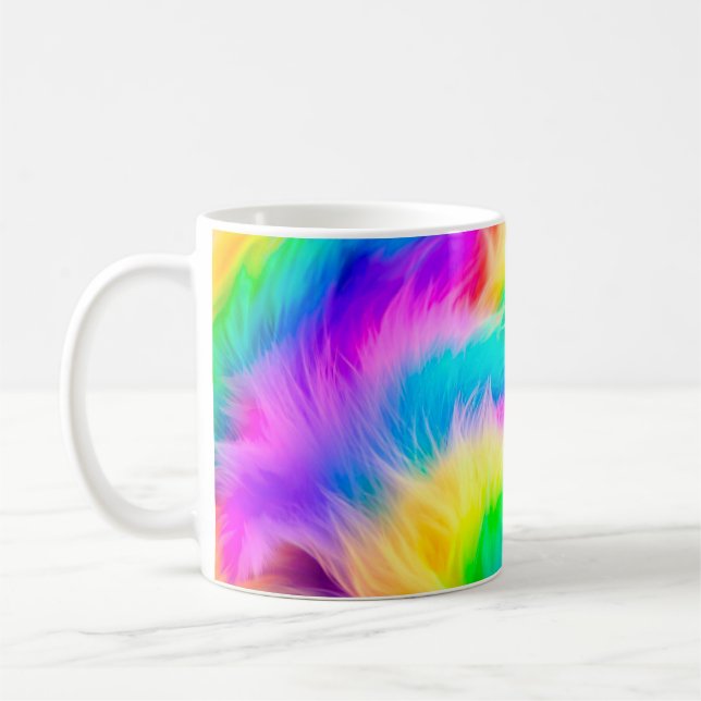 Mug Conception de fourrure couleurs arc-en-ciel-75293 (Gauche)