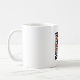 Mug Conception de gravure vintage pug ambiance plage_1