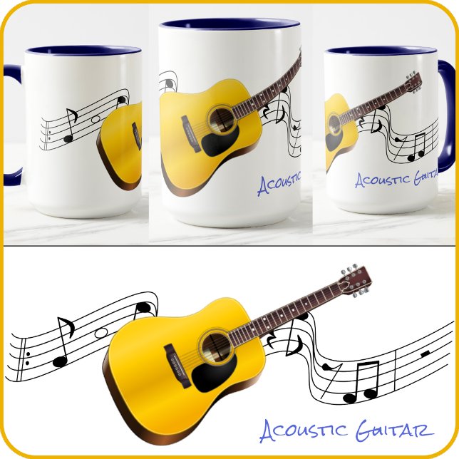 MUG - Conception de guitare acoustique - Plusieurs (Créateur téléchargé)